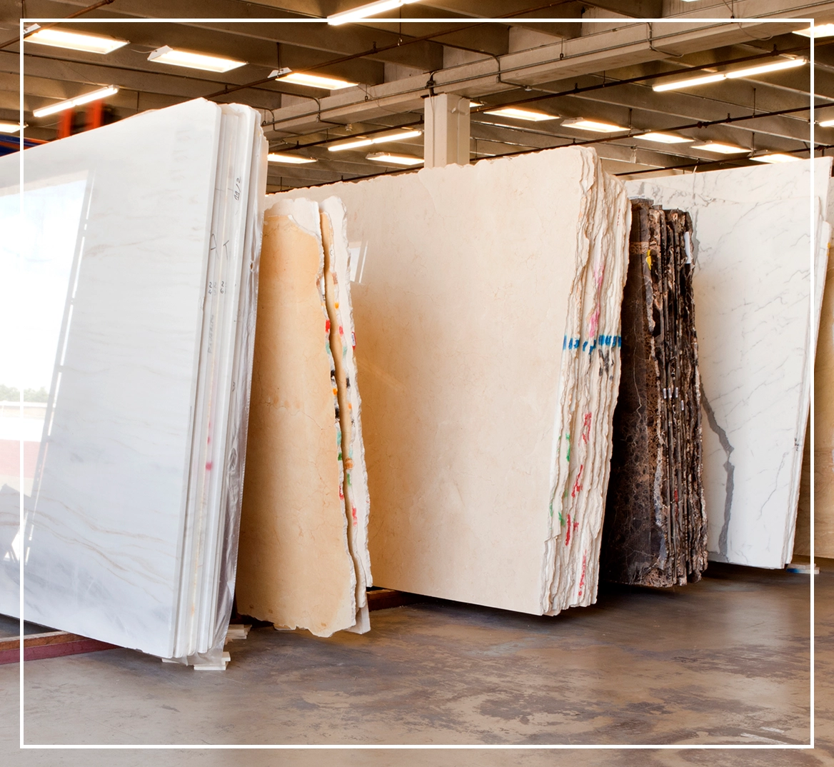 A warehouse filled with lots of cardboard boxes.